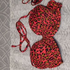 Red leopard swimsuit